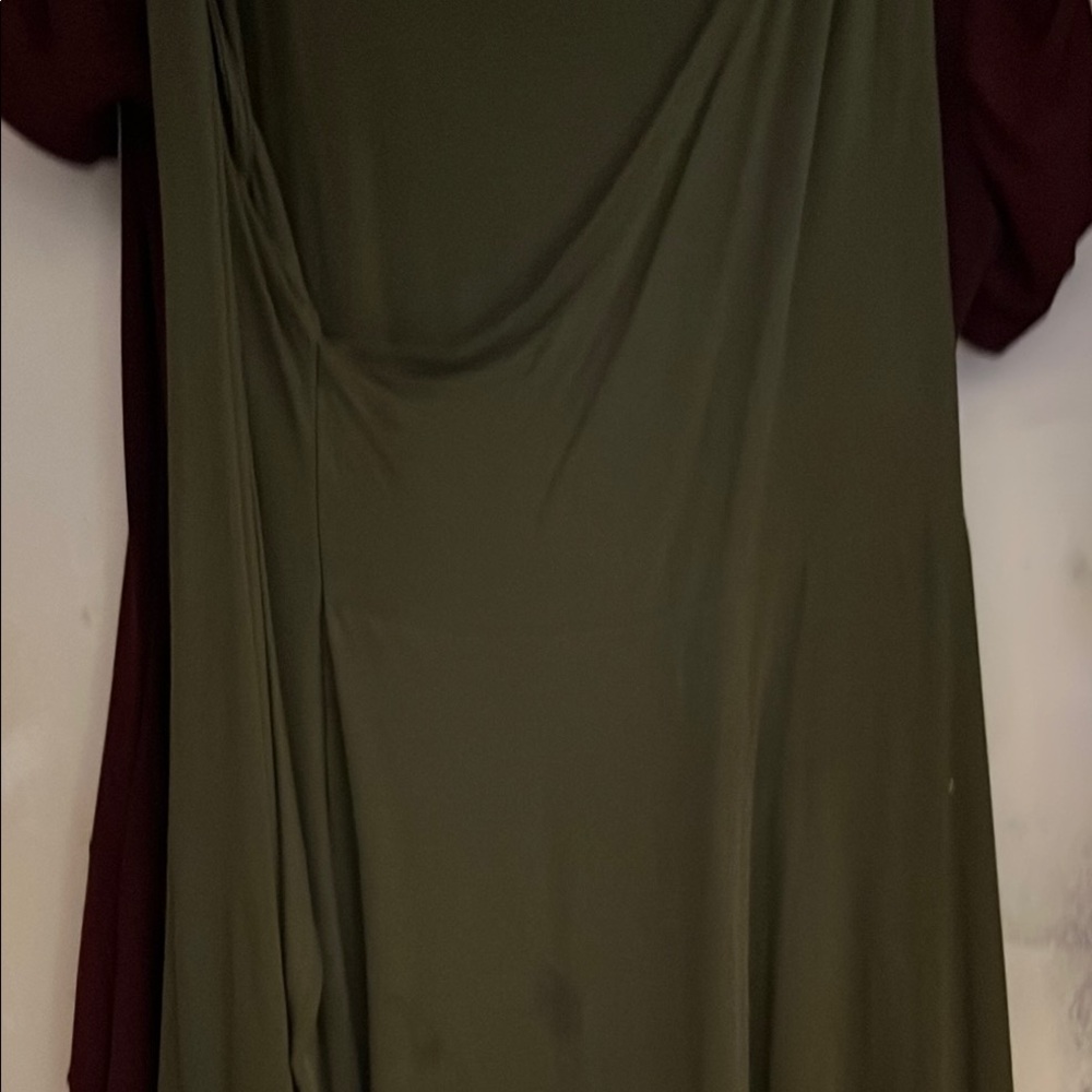 Green Sleeveless Cowl Neck Maxi Sundress